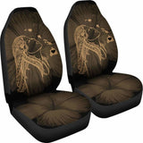 Alohawaii Car Seat Covers - Hawaii Hula Girl Hibiscus Map Gold - 232125 - YourCarButBetter