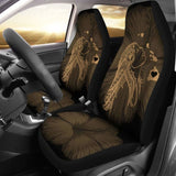 Alohawaii Car Seat Covers - Hawaii Hula Girl Hibiscus Map Gold - 232125 - YourCarButBetter