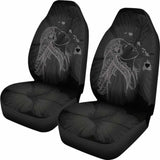Alohawaii Car Seat Covers - Hawaii Hula Girl Hibiscus Map Gray - 232125 - YourCarButBetter
