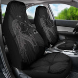 Alohawaii Car Seat Covers - Hawaii Hula Girl Hibiscus Map Gray - 232125 - YourCarButBetter