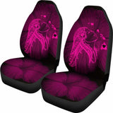 Alohawaii Car Seat Covers - Hawaii Hula Girl Hibiscus Map Pink - 232125 - YourCarButBetter