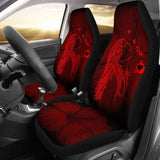Alohawaii Car Seat Covers - Hawaii Hula Girl Hibiscus Map Red - 232125 - YourCarButBetter