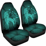 Alohawaii Car Seat Covers - Hawaii Hula Girl Hibiscus Map Turquoise - 232125 - YourCarButBetter