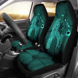 Alohawaii Car Seat Covers - Hawaii Hula Girl Hibiscus Map Turquoise - 232125 - YourCarButBetter