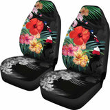 Alohawaii Car Seat Covers - Hawaii Map Hibiscus - 232125 - YourCarButBetter