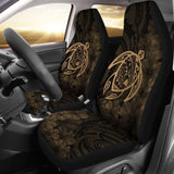 Alohawaii Car Seat Covers - Hawaii Turtle Map Hibiscus Poly Gold - New Awesome 091114 - YourCarButBetter