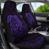 Alohawaii Car Seat Covers - Hawaii Turtle Map Hibiscus Poly Purple - New Awesome 091114 - YourCarButBetter