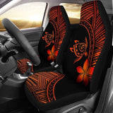 Alohawaii Car Seat Covers - Hawaii Turtle Plumeria Orange - New 091114 - YourCarButBetter