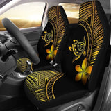 Alohawaii Car Seat Covers - Hawaii Turtle Plumeria Yellow - New 091114 - YourCarButBetter