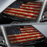 Amazing Aged American Flag Car Auto Sun Shades 210501 - YourCarButBetter