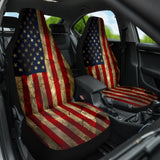 Amazing Aged American Flag Car Seat Covers Custom 1 210501 - YourCarButBetter