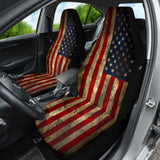 Amazing Aged American Flag Car Seat Covers Custom 2 210501 - YourCarButBetter