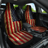 Amazing Aged American Flag Car Seat Covers Custom 2 210501 - YourCarButBetter