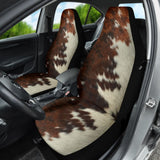 Amazing Best Gift Brown Cowhide Print Car Seat Covers Custom 1 210601 - YourCarButBetter