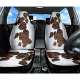 Amazing Best Gift Brown Cowhide Print Car Seat Covers Custom 3 210601 - YourCarButBetter