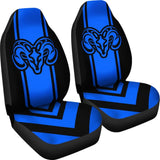 Amazing Black And Blue Dodge Ram Car Seat Covers Custom 6 212603 - YourCarButBetter