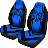 Amazing Black And Blue Dodge Ram Car Seat Covers Custom 6 212603 - YourCarButBetter