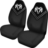 Amazing Black And White Dodge Ram Car Seat Covers Custom 1 212603 - YourCarButBetter