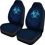 Amazing Blue Biohazard Car Seat Covers 211401 - YourCarButBetter