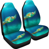 Amazing Blue Sea Turtle Car Seat Covers 210301 - YourCarButBetter