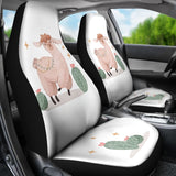 Amazing Cactus And Llama Car Seat Covers 212403 - YourCarButBetter