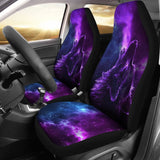 Amazing Galaxy Wolf And Cold Night Car Seat Covers 212203 - YourCarButBetter