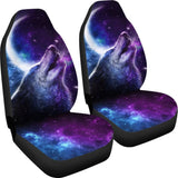 Amazing Galaxy Wolf And Moon Car Seat Covers 212203 - YourCarButBetter
