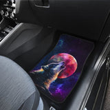 Amazing Galaxy Wolf And Red Moon Car Floor Mats 212203 - YourCarButBetter