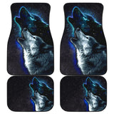 Amazing Galaxy Wolf And Star Car Floor Mats 212203 - YourCarButBetter