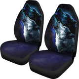 Amazing Galaxy Wolf And Star Car Seat Covers 212203 - YourCarButBetter