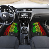 Amazing Gift Ideas Rasta Lion Roaring Car Floor Mats 211701 - YourCarButBetter