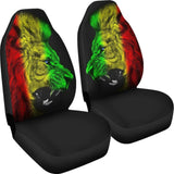 Amazing Gift Ideas Rasta Lion Roaring Car Seat Covers 211701 - YourCarButBetter