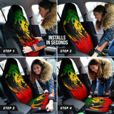 Amazing Gift Ideas Reggae Rasta Lion Car Seat Covers Custom 1 210301 - YourCarButBetter
