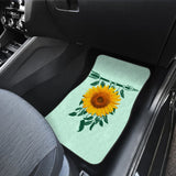 Amazing Gift Ideas Sunflower Native American Pattern Celeste Background Car Floor Mats 212204 - YourCarButBetter