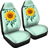 Amazing Gift Ideas Sunflower Native American Pattern Celeste Background Car Seat Covers 212204 - YourCarButBetter