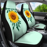 Amazing Gift Ideas Sunflower Native American Pattern Celeste Background Car Seat Covers 212204 - YourCarButBetter