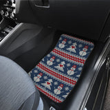 Amazing Gift Ideas Ugly Christmas Snowman Pattern Car Floor Mats 211903 - YourCarButBetter