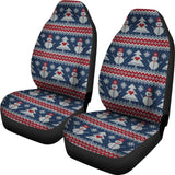 Amazing Gift Ideas Ugly Christmas Snowman Pattern Car Seat Covers 211903 - YourCarButBetter