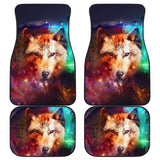 Amazing Gift Ideas Wolf Galaxy Car Floor Mats 211701 - YourCarButBetter