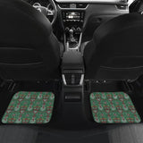 Amazing Green Ugly Christmas Snowman Pattern Car Floor Mats 211903 - YourCarButBetter