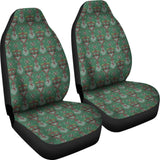 Amazing Green Ugly Christmas Snowman Pattern Car Seat Covers 211903 - YourCarButBetter