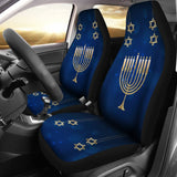 Amazing Hanukkah Pattern Print Car Seat Covers 210201 - YourCarButBetter