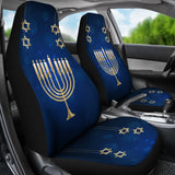 Amazing Hanukkah Pattern Print Car Seat Covers 210201 - YourCarButBetter