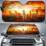 Amazing Horse Car Sun Shade 172609 - YourCarButBetter