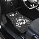 Amazing Jeep Offroad Gray White Asphalt Car Floor Mats Custom 1 211001 - YourCarButBetter