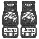 Amazing Jeep Offroad Gray White Asphalt Car Floor Mats Custom 1 211001 - YourCarButBetter