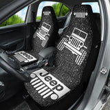 Amazing Jeep Offroad Gray White Asphalt Car Seat Covers Custom 1 211001 - YourCarButBetter