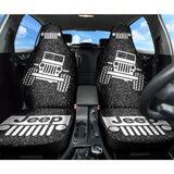 Amazing Jeep Offroad Gray White Asphalt Car Seat Covers Custom 1 211001 - YourCarButBetter