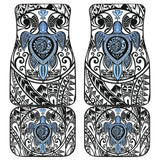 Amazing Kanaka Maoli Hawaiian Polynesian Tattoo Turtle Car Floor Mats 210805 - YourCarButBetter