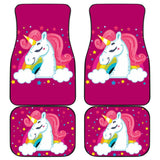 Amazing LGBT Unicorn Pink Themed Car Floor Mats 211204 - YourCarButBetter